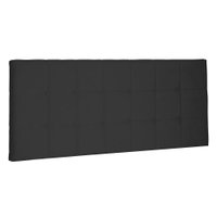 Cabeceira Painel Solteiro 0,90m Verona Suede Preto - Pallazio