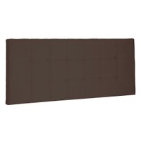 Cabeceira Painel Casal 1,40m Verona Suede Marrom Café - Pallazio