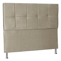 Cabeceira Queen 1,60m Lisboa Suede Bege - Pallazio