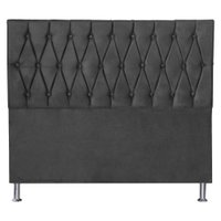 Cabeceira Queen 1,60m Paris Suede Cinza - Pallazio