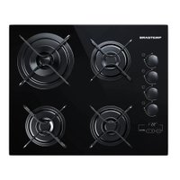 Cooktop à Gás  Timer Touch 4 Queimadores Preto Bivolt BDT62AEUNA - Brastemp