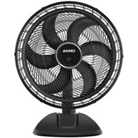 Ventilador de Mesa Arno Ultra Silence Force Desmontável com 6 Pás 50cm VD50 Black 220V