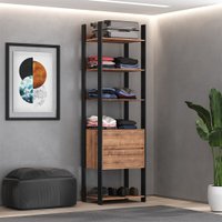 Closet Industrial 2 Gavetas M116 Preto/Solanum - Foscarini