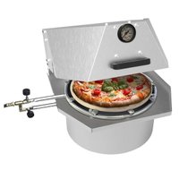 Forno para Pizza Compacto a Gás com Queimador Central e Lateral em Aço 35cm Saro