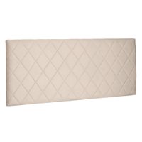 Cabeceira Painel Casal 1,40m Esmeralda Suede Pallazio - Bege