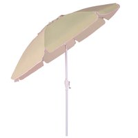 Ombrelone em Bagum Maresias 2,50m Guarda Sol Articulável com Manivela Bel Fix Bege