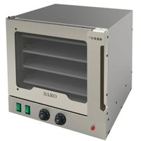 Forno Turbo Industrial Elétrico 49x60cm Saro com 4 Esteiras Inox 250°C 127v