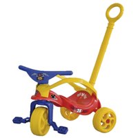 Triciclo Infantil Motoca Mickey com Empurrador e Proteção Xalingo Colorido