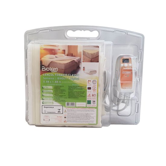 Lençol Térmico Digital De Solteiro Para Maca Bivolt Bioterm