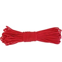Corda Sobrevivência 39Kg Paracord 425 Libras Vermelha Natureza Aventura 10 Metros Resistente 3mm