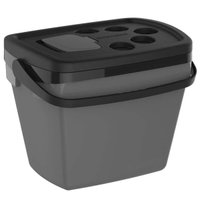 Caixa Térmica Soprano 35L com Tampa de Acesso Rápido que Vira Mesa e Porta Copos Cinza