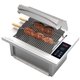 Churrasqueira Cooktop Elétrica de Embutir Sem Fumaça com Painel Digital Inox 220v Saro