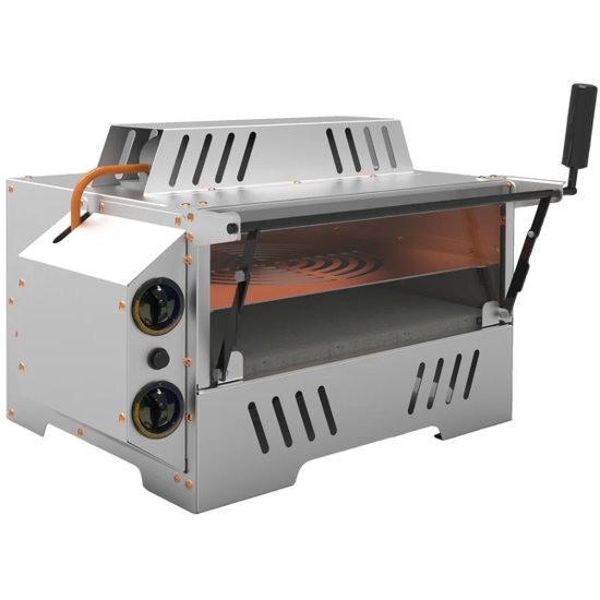 Forno Guilhotina Industrial Saro com Infravermelho á Gás GLP 53x47cm Até 350º sem Cavalete
