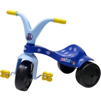 Triciclo Infantil em Plástico com Tração Dianteira e Adesivos de Fokinha Xalingo Azul