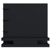 Estante Home com Painel para Sala ou Quarto PL160 com 3 Prateleiras Prodecor Preto