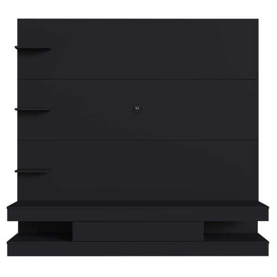 Estante Home com Painel para Sala ou Quarto PL160 com 3 Prateleiras Prodecor Preto