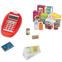 Brinquedo Mercadinho Infantil Fenix com Máquina de Cartão com Luz e Som e Acessórios Colorido