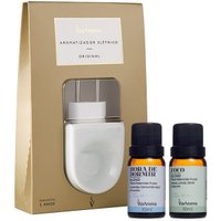 Kit 2 Blends De Óleos Essenciais 10ml E Aromatizador Elétrico Via Aroma Foco E Dormir