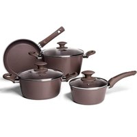 Jogo de Panelas 5 Peças Ceramic Life com Fundo De Indução Optima Brinox Camurça