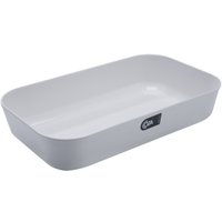 Tigela Retangular Saladeira Bandeja Sobremesa Travessa 2,8L Branca - 101460007