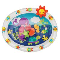Tapete de Água Inflável Buba Almofada Sensorial para Bebê Fundo do Mar Colorido