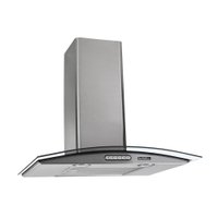 Coifa de Parede 60cm Vidro Curvo Duto Slim Nardelli