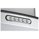 Coifa Ilha 90cm Vidro Reto 3 Velocidades Inox Nardelli