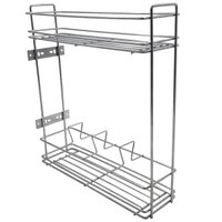 Porta Temperos Óleo Lateral Armário Corrediças Aço Cromado - 72850
