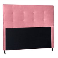Cabeceira Casal 1,40m Berlim Suede Rosa - Pallazio