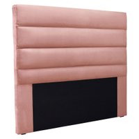 Cabeceira King 1,95m La Italiana Veludo Rosa - Pallazio