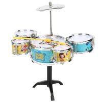 Set de Bateria com Banco e Baquetas Luccas Neto Multikids - BR1813