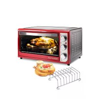 Compre Forno Elétrico 46L 127v-1500w Vermelho e Leve Suporte para Torradas Obabox - CE1290K