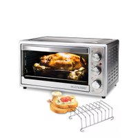Compre Forno Elétrico 46 Litros 127v-1500w Prata e Leve Suporte para Torradas Obabox - CE1270K