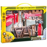 Oficina Criativa Box Completo com Banco e 20 Pcs Multikids - BR1831
