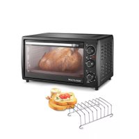 Compre Forno Elétrico 46L 127v-1500w Preto e Leve Suporte para Torradas Obabox - OB039K