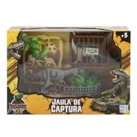 Jurassic Fun Jaula de Captura 12 Peças Multikids - BR1781
