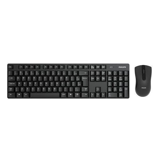 Kit Teclado e Mouse Philips Sem Fio Wireless 2.4G SPT6501B