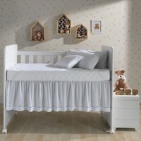 saia para berço santista baby branco