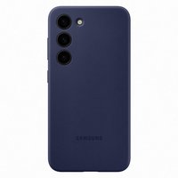 Capa Silicone Original Samsung Galaxy S23+ S916 Azul Marinho