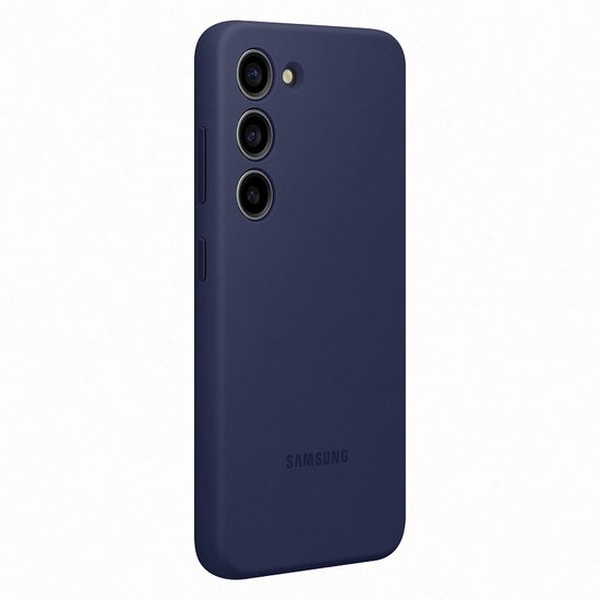 Capa Silicone Original Samsung Galazy S23 S911 Azul Marinho