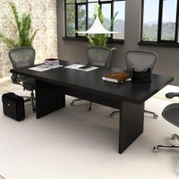 Mesa Escritório/Reunião Multimóveis CR25027 Rústica/Preta
