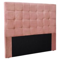 Cabeceira Casal 1,40m Verona Veludo Rosa - Pallazio