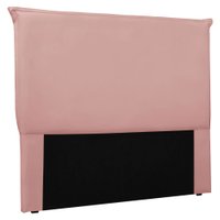 Cabeceira Solteiro 0,90m Veneza Veludo Rosa - Pallazio