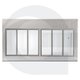 Walk in Cooler Gallant Resfriados 6 Portas Vidro com Piso Painel 220V/3F CWRCP-06