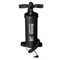 Bomba de Ar Manual para Infláveis Bestway Air Hammer 37cm 3 Bicos Adaptadores Preto