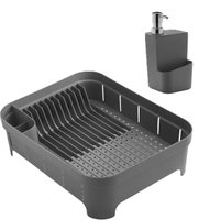 Escorredor Louça Pratos Talheres Disperser Detergente 650ml Chumbo