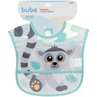Babador Impermeável com Bolso Cata Migalhas para Bebê Buba Lemure Verde