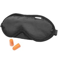 Tapa Olho Black Out Anatômico Curtlo com Cinta Ajustável com Par de Protetor Auricular 3M Preto