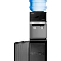 Bebedouro de Coluna para Garrafão com Armário EOS Mineralle Compressor Preto EBC01PCA 110V