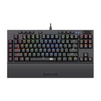 Teclado óptico gamer Redragon K588 RGB Pro switch marrom